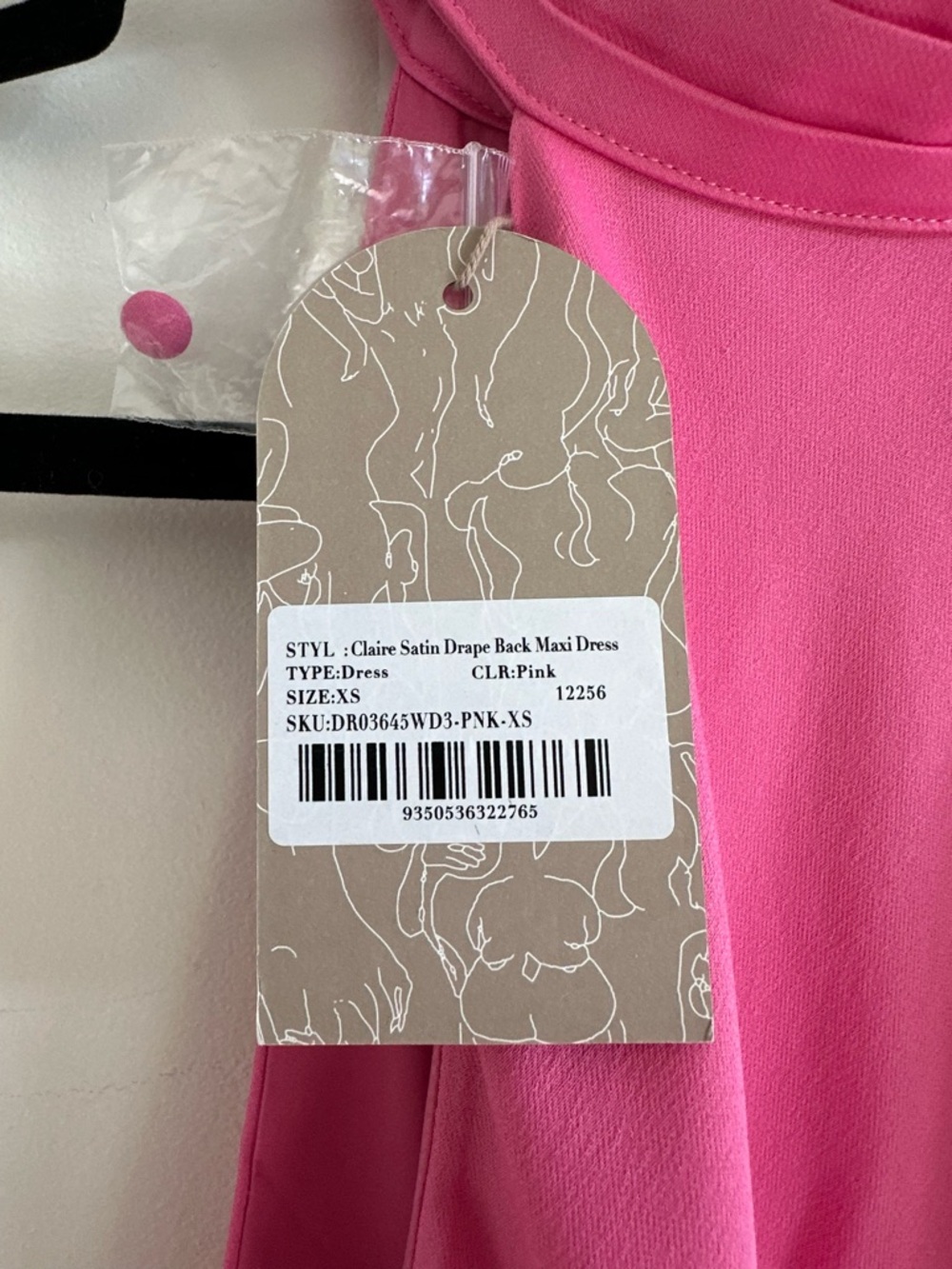 Meshki Claire Satin Drape Back Maxi Dress XS NWT - Picture 12 of 16